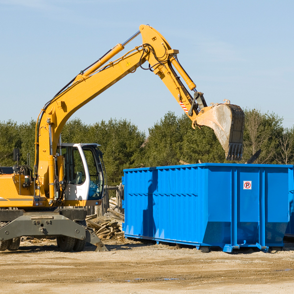 are there any restrictions on where a residential dumpster can be placed in New Buffalo